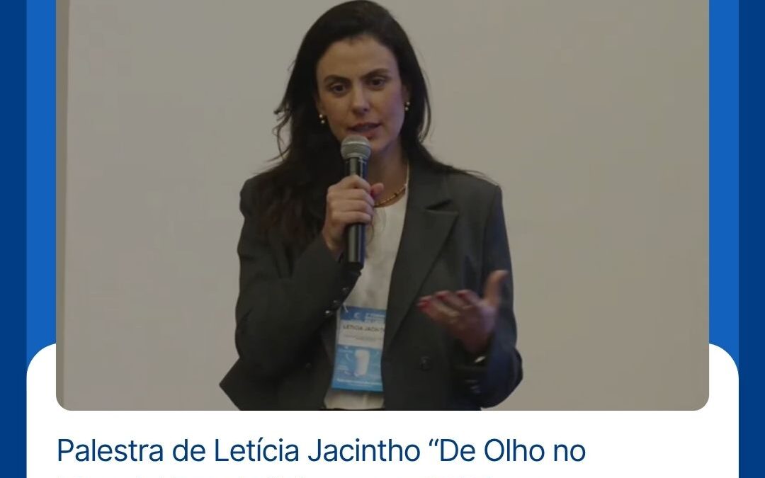 Palestra de Letícia Jacintho “De Olho no Material Escolar” durante o 3º Fórum Nacional do Leite da ABRALEITE.