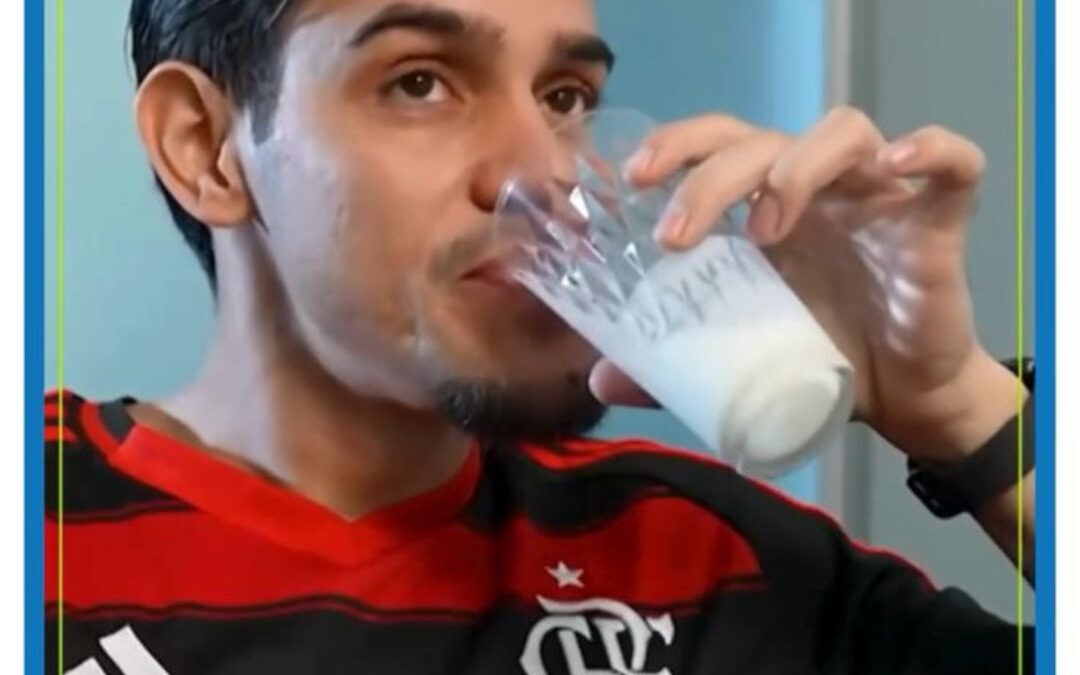 Até o Pedro do Flamengo sabe: leite é jogo ganho pra saúde!